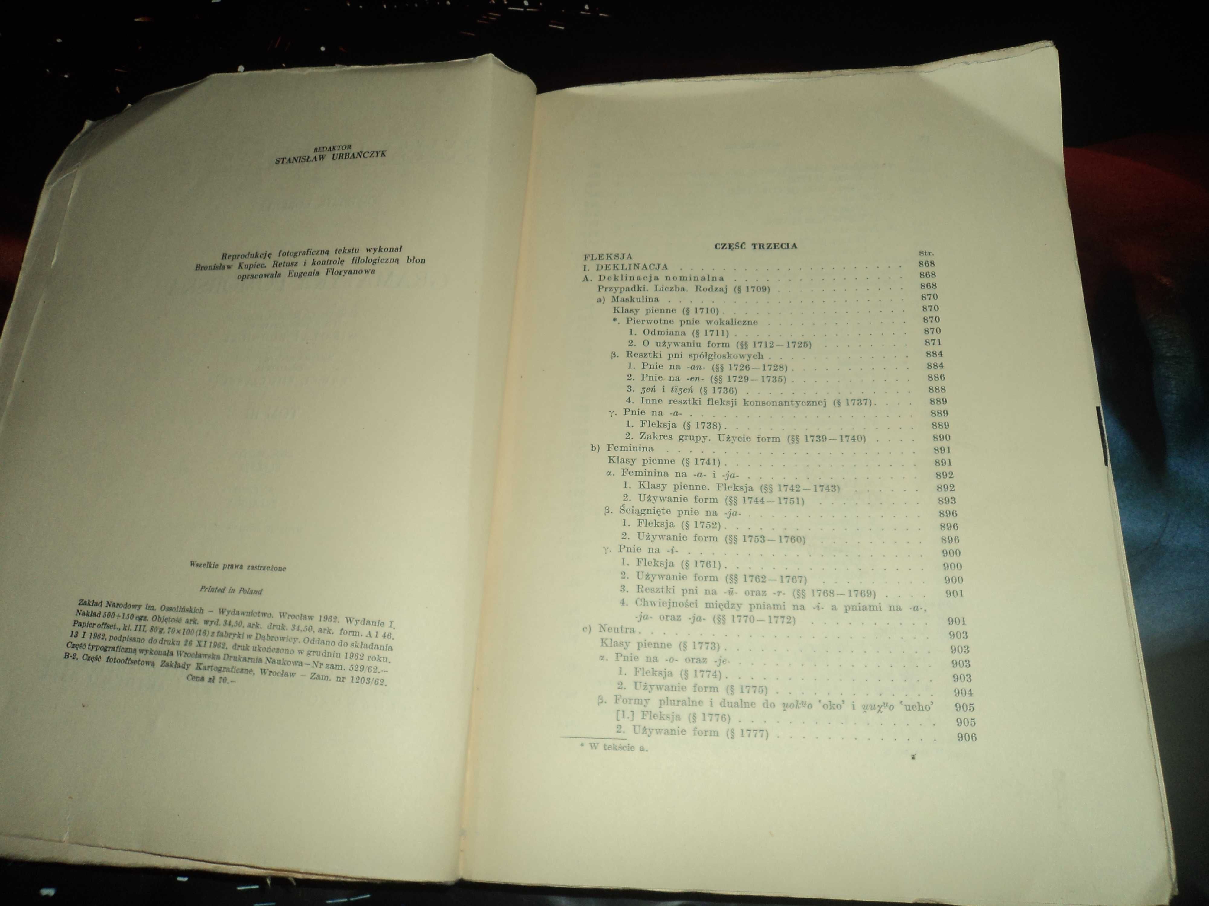 Gramatyka pomorska Tom III Fleksja i Składnia - Lorentz