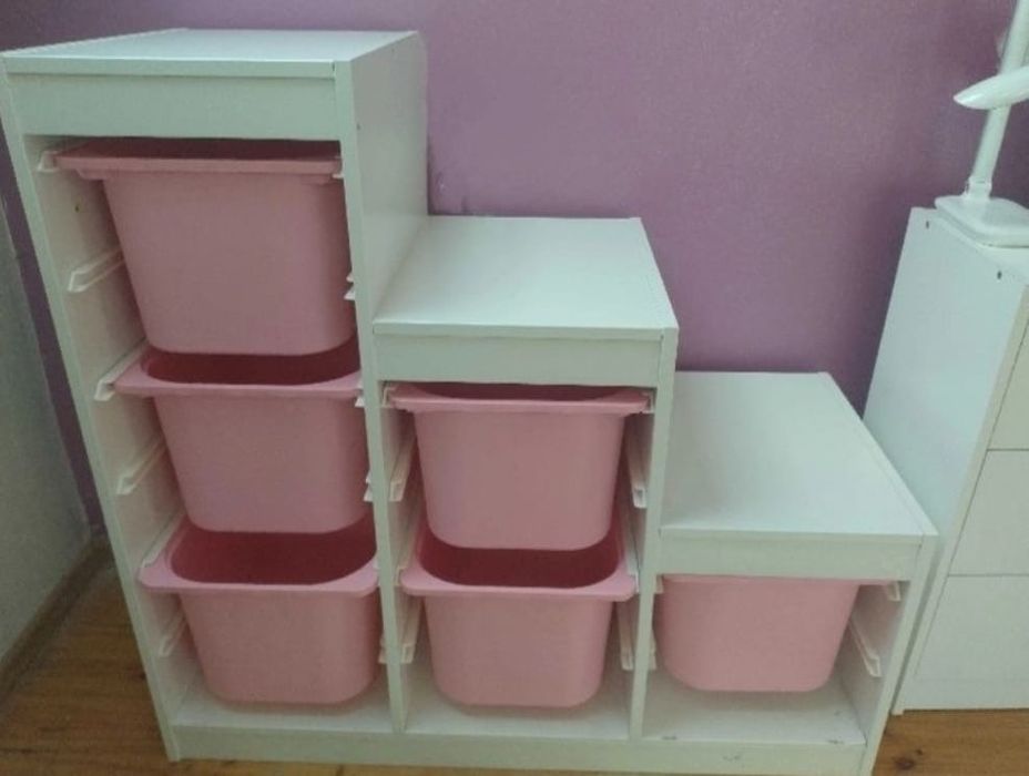 Ikea trofast schodki regał z pojemnikami