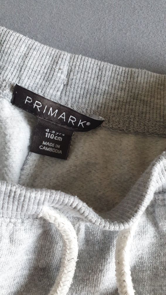 Idealne spodnie dresowe 110 Primark szare ciepłe