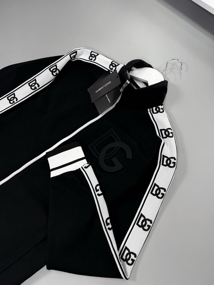 Кофта на замку dolce & gabbana на лампасах чоловіча кофта
