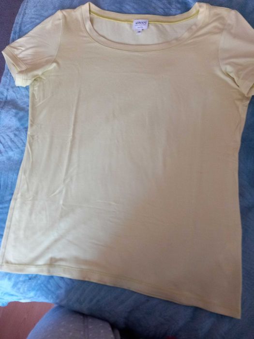Tshirts Armani amarelo limão e taupe