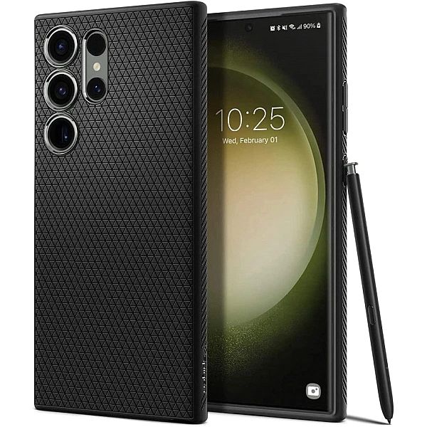 Spigen Liquid Air Galaxy S23 Ultra Matte Black