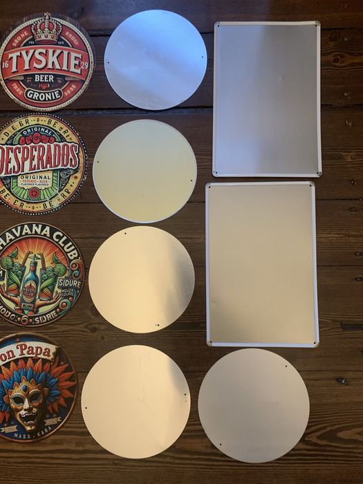 Blacha ozdobna tablica metalowa Retro Piwo Rum Tequila Tyskie Bacardi