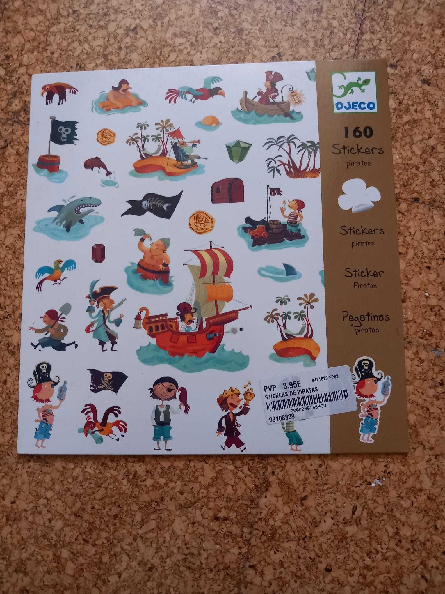 Autocolantes Piratas Djeco (160)
