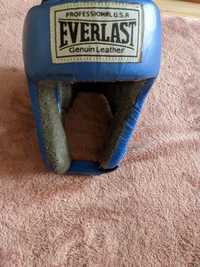 Кожаный боксёрский шлем Everlast
