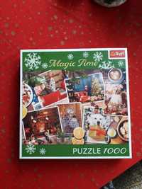 Magic Time, TREFL, Puzzle 1000 elementów świąteczne