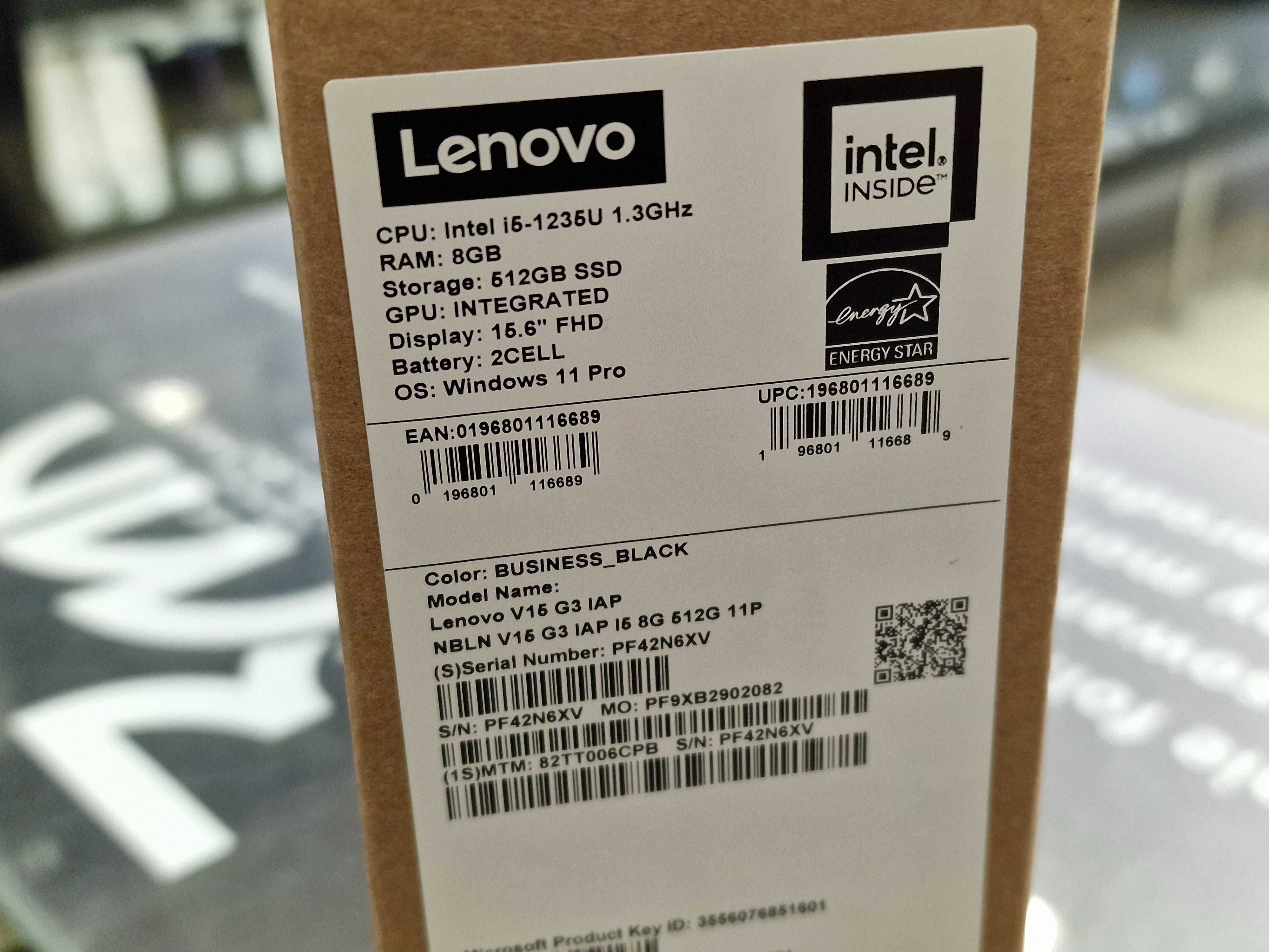 Lenovo V15 G3/ i5-1235U 1.30 GHz/ 8GB/ 512GB/ W11P/ 15.6" FHD