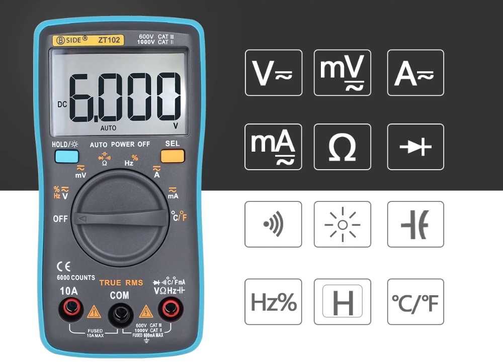 BSIDE ZT102 та BSIDE ZT102 PRO Гарантія Оригінал мультиметр тестер