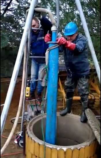 Czyszczenie Pogłębianie studni do 35m Montaż pomp