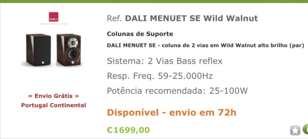 Colunas Dali Menuet SE