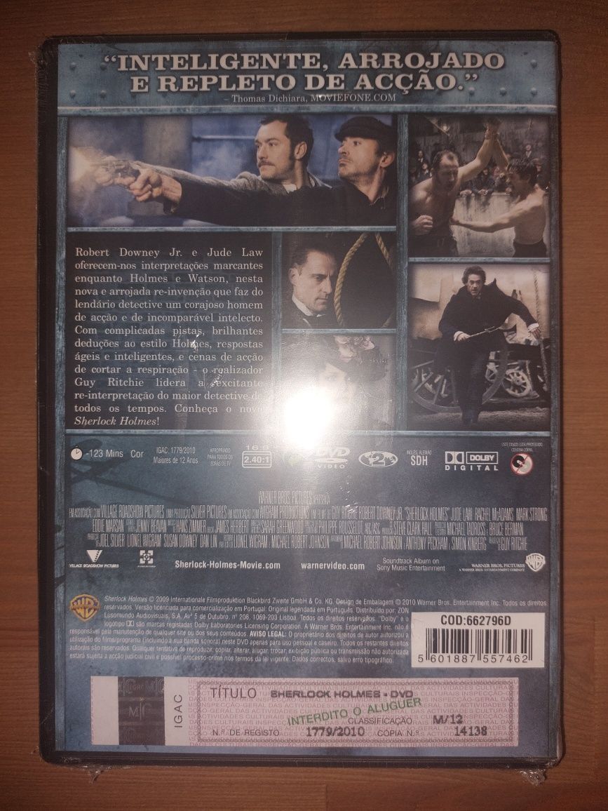 DVD NOVO e SELADO - " Sherlock Holmes " 2009