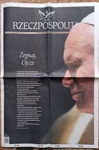 Rzeczpospolita z  4 kwietnia 2005 roku. Jan Paweł II