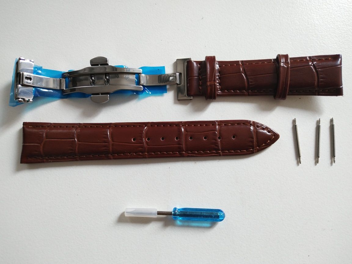 Pasek do zegarka 20 mm z zapięciem motylkowym