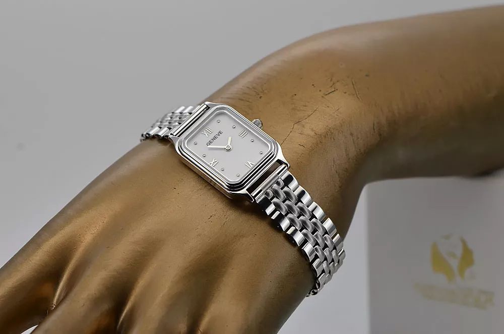 Damski zegarek z białego złota 14k Geneve lw023wdw&lbw008w Poznań