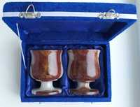 Набор бокалов из оникса в подарочной коробке (2 шт, 150 мл)