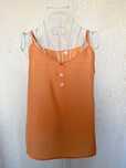 Pomarańczowa bluzka top z guzikami na ramiączkach H&M M/L 38/40