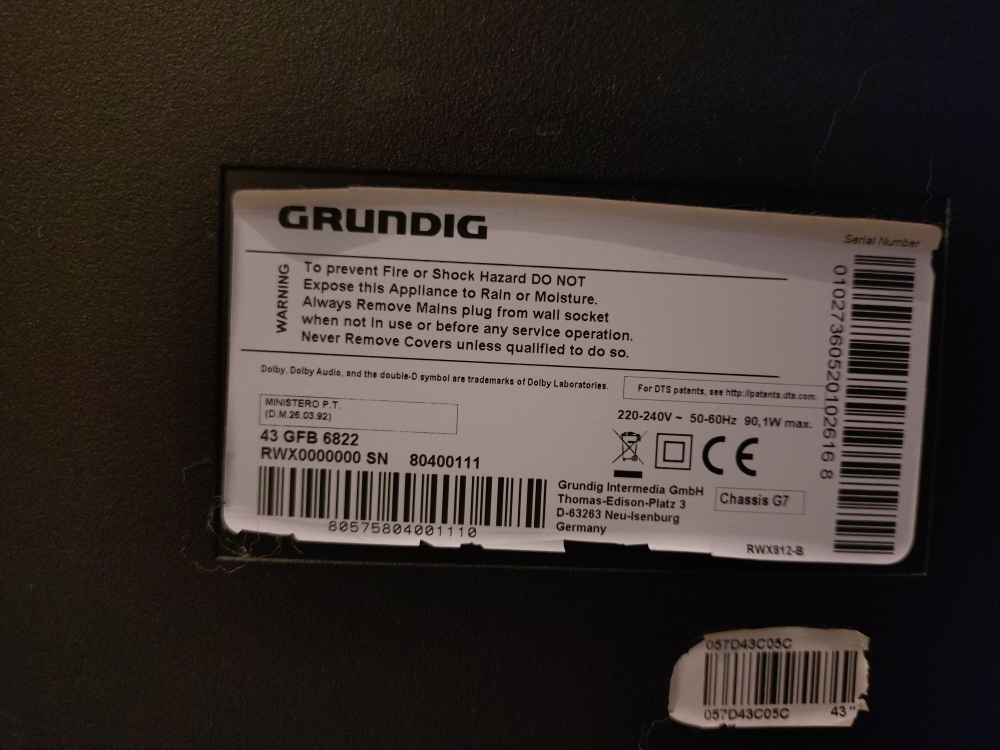 Telewizor LED 43" plus dekoder