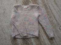 Kolorowy melanżowy puszysty sweter Harper Girl 110 dziewczęcy