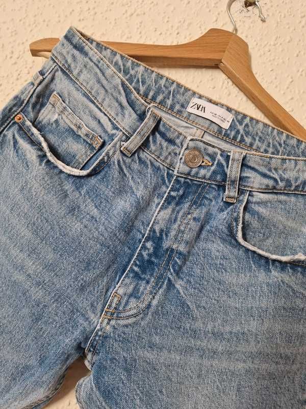 ZARA spodnie jeansy z przetarciami  S 36