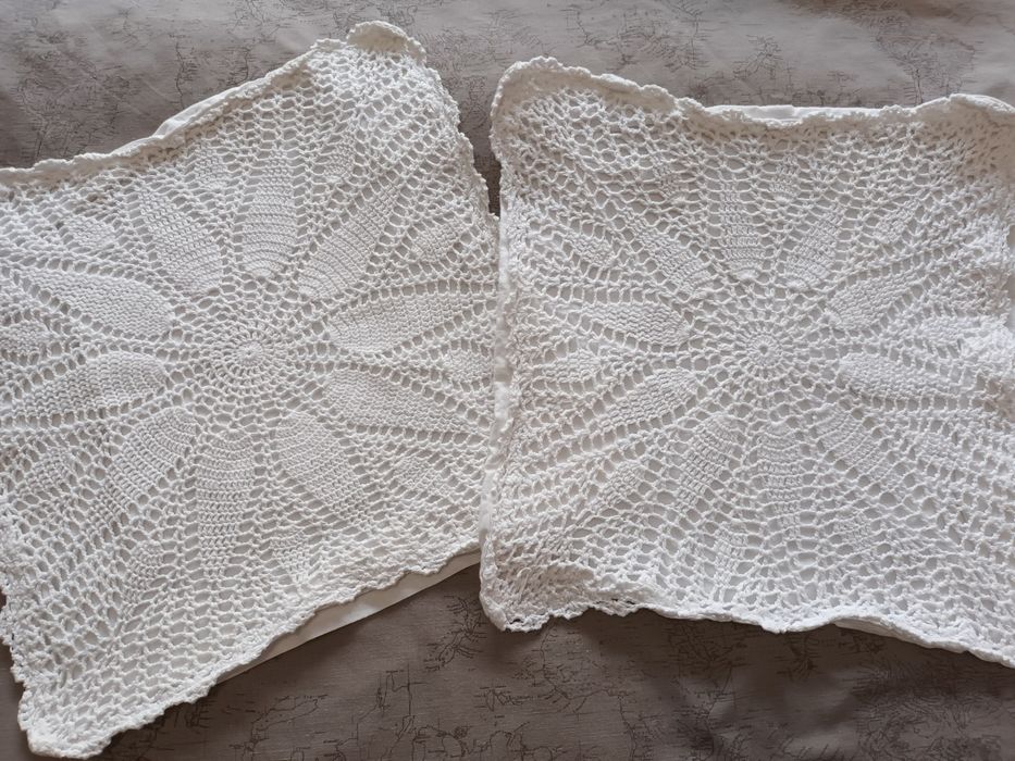 Capas de almofadas crochê
