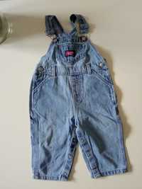 Old Navy dziecięce spodnie jeans ogrodniczki r 12-18m