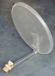 Antena parabólica transparente, 60x65cm, c/ LNB Edison