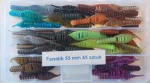 Fanatik 55 mm 5,5 cm 1.5 g - 45 sztuk zestaw przynęt #okoń