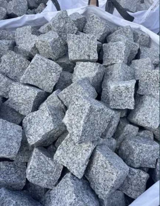 KOSTKA GRANITOWA 4x6, 7x9, 8x11, 10x10, 15x17 Szary Granit Brukowa