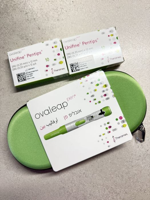 Nowy Ovaleap Pen - pistolet do leku/ insuliny + igły 50 szt