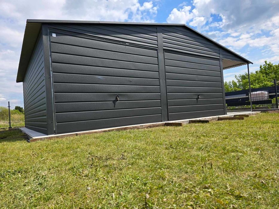 Wiatka Narzędziowa Złoty Dąb|Schowek Narzędziowy|Wiata ogród–Maj-Blach