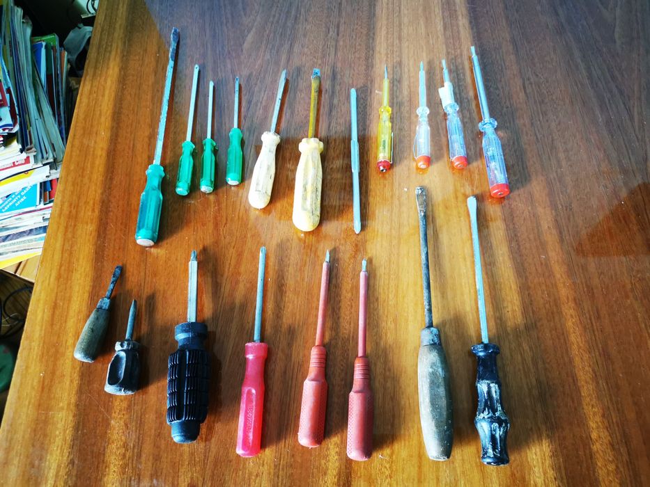 Śrubokręty krzyżak plaskie 19szt