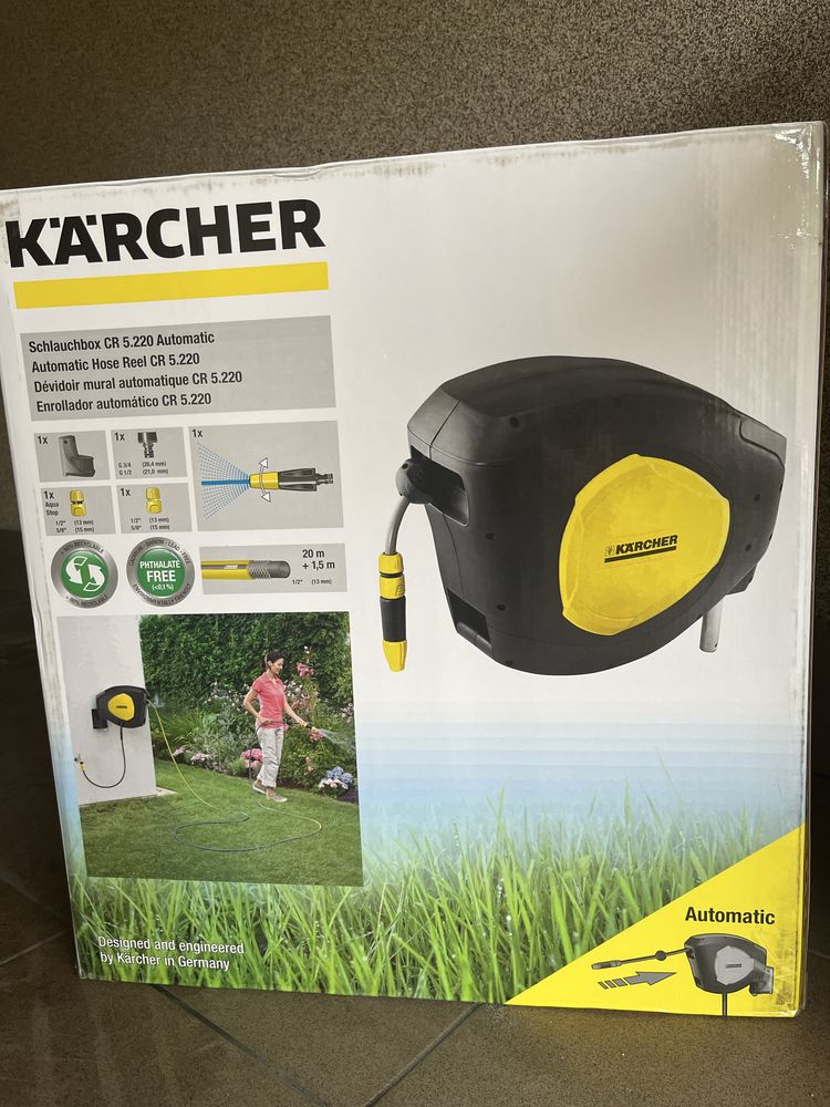Karcher CR 5.220 wąż i automatyczny zwijacz  do węża ogrodowego