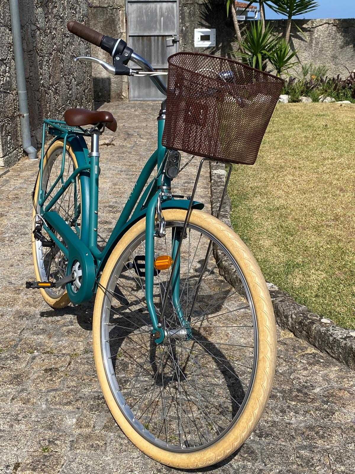 Bicicleta de Cidade Elops 520 Verde