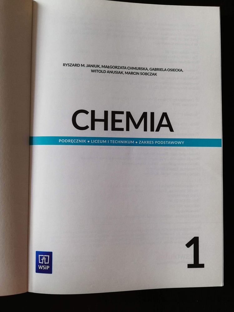Podręcznik Chemia 1 WSIP
