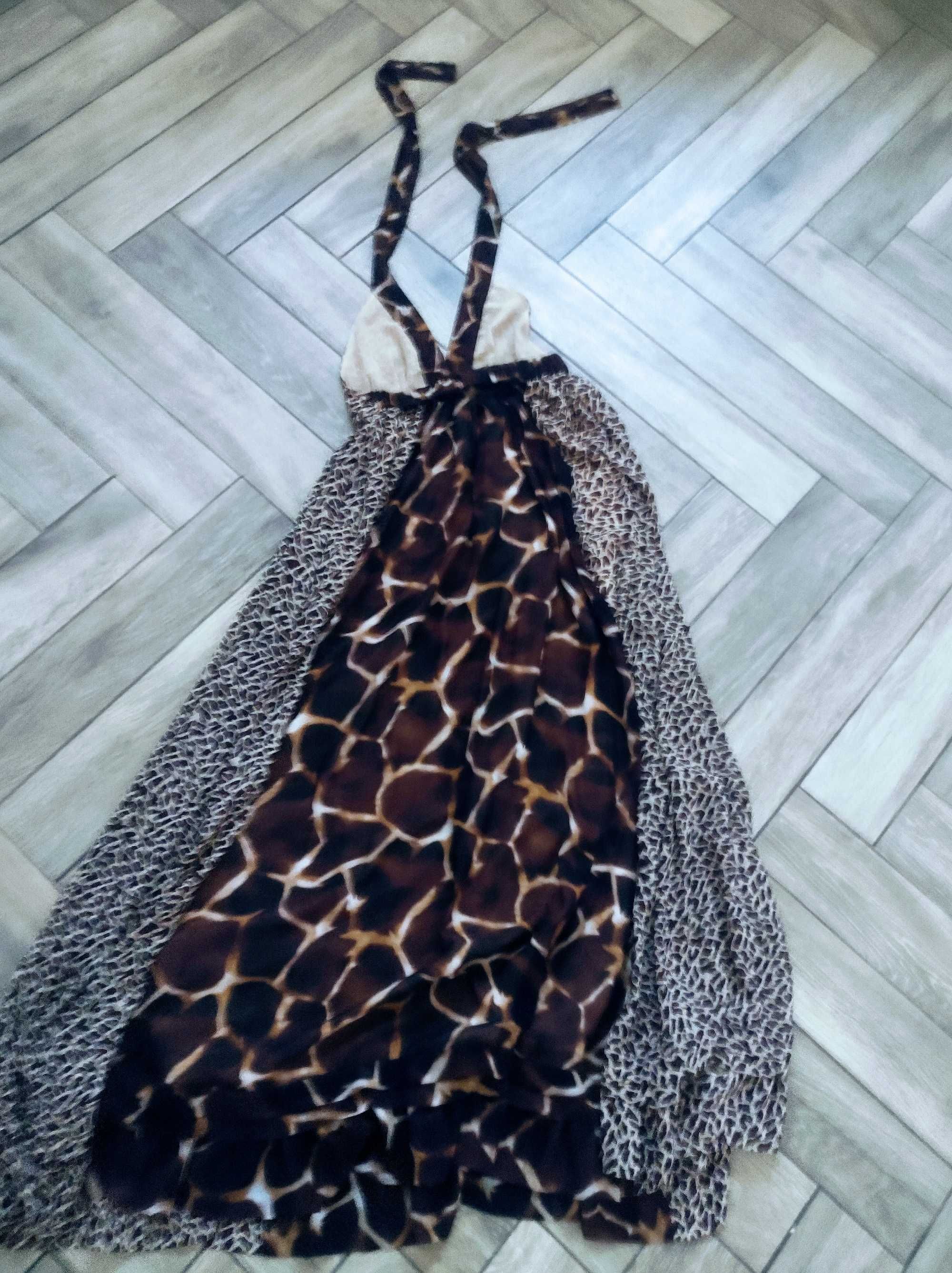 Moda International maxi długa sukienka