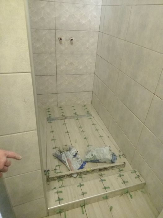 Ванная Комната под ключ. Душовой Поддон .Укладка Плитки