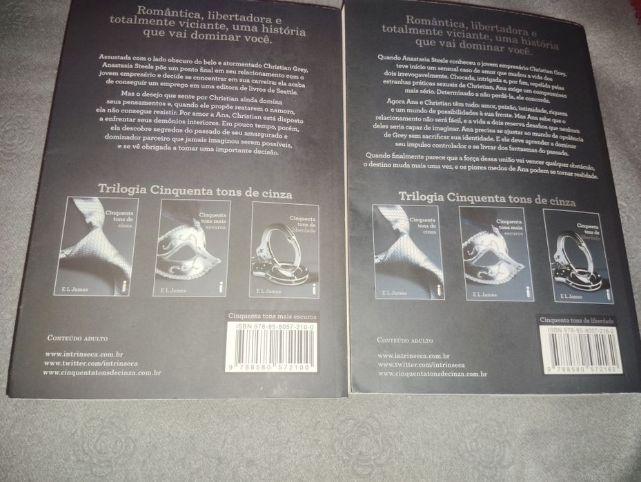 Livros Cinquenta Tons de Liberdade Usados