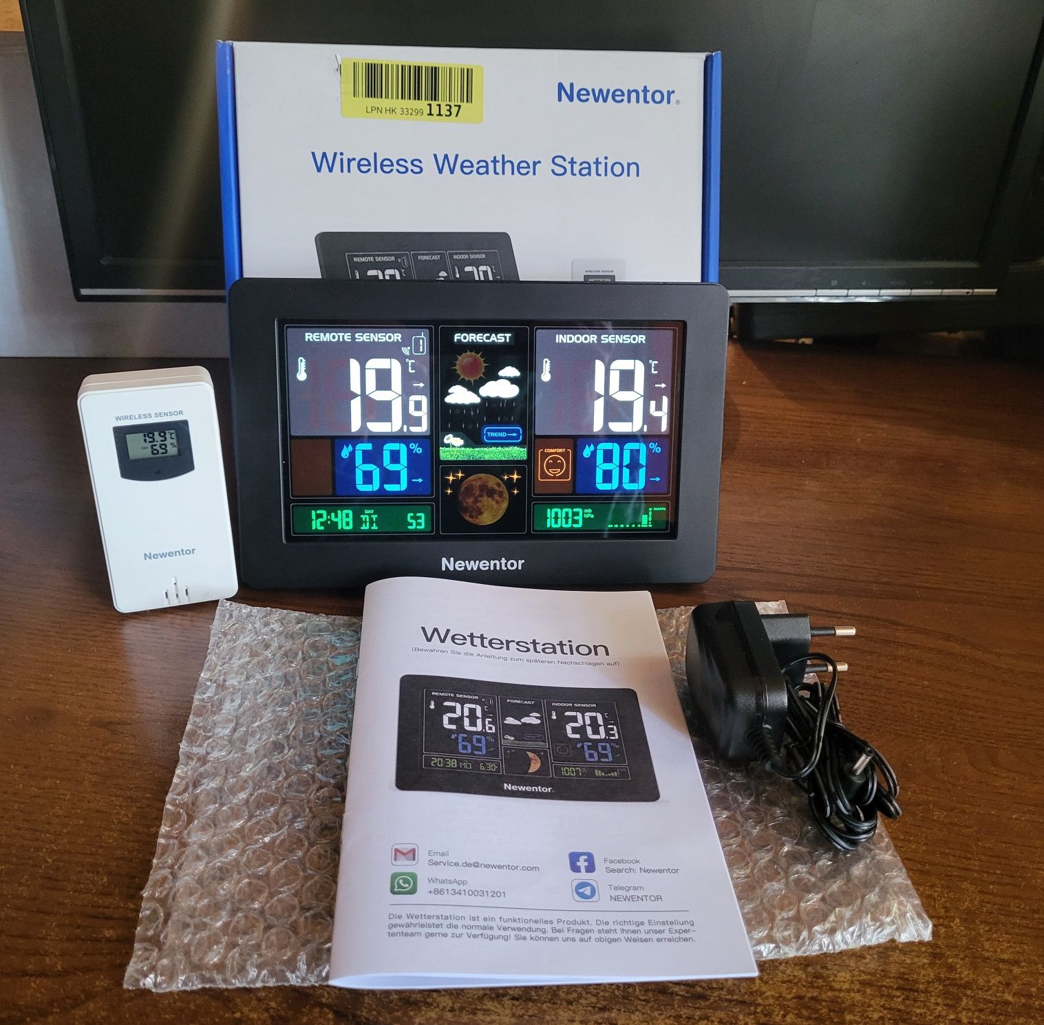 Бездротова метеостанція Newentor Q3 Weather Station