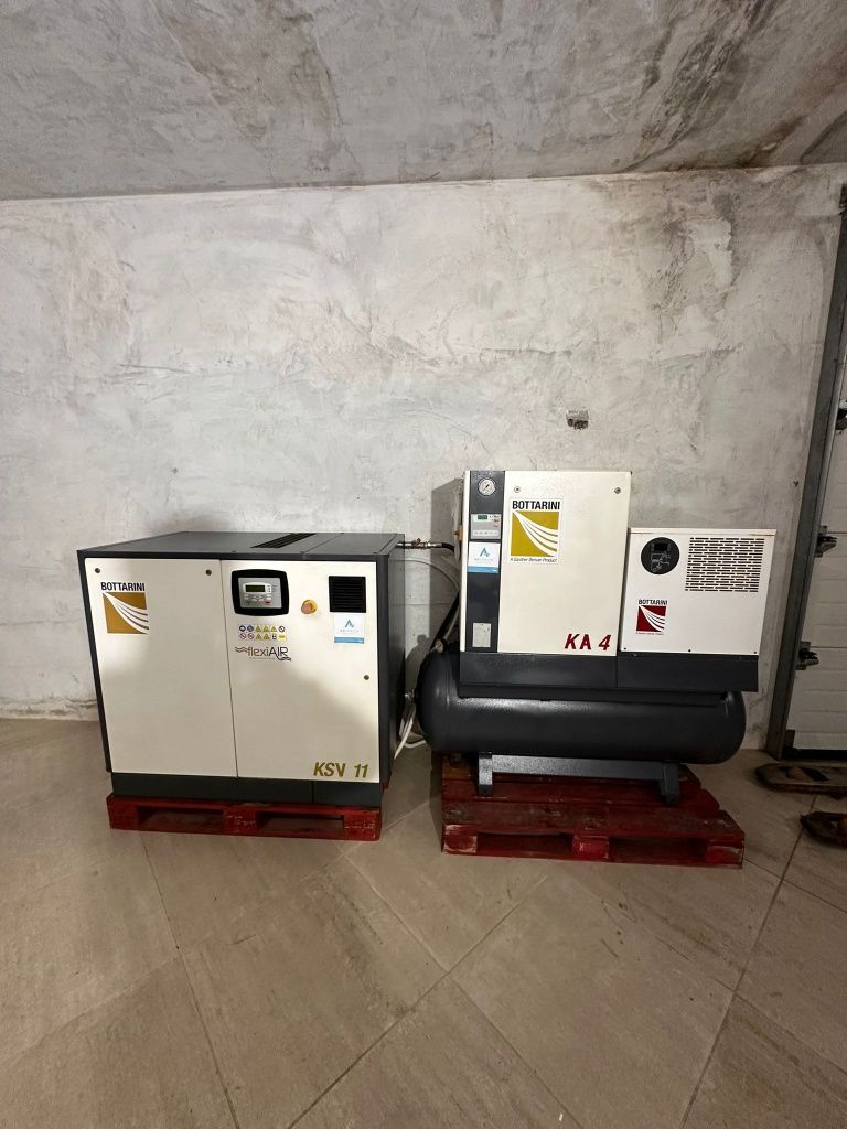 Compressor e secador parafuso