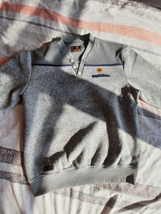 Bluza szaro-granatowa męska rozm. L