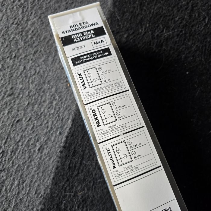 Roleta standardowa do okna dachowego VELUX i fakro