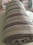 Colcha riscas cama casal