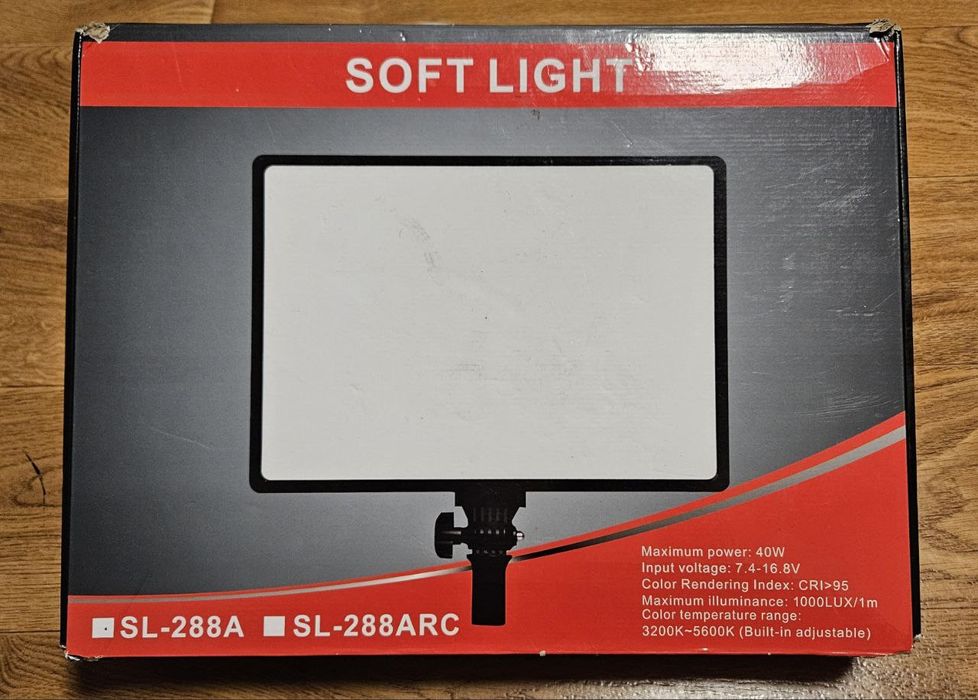 PowerPlant Soft Light SL-288A LED (SL288АRC) Набір блогера, лампа.