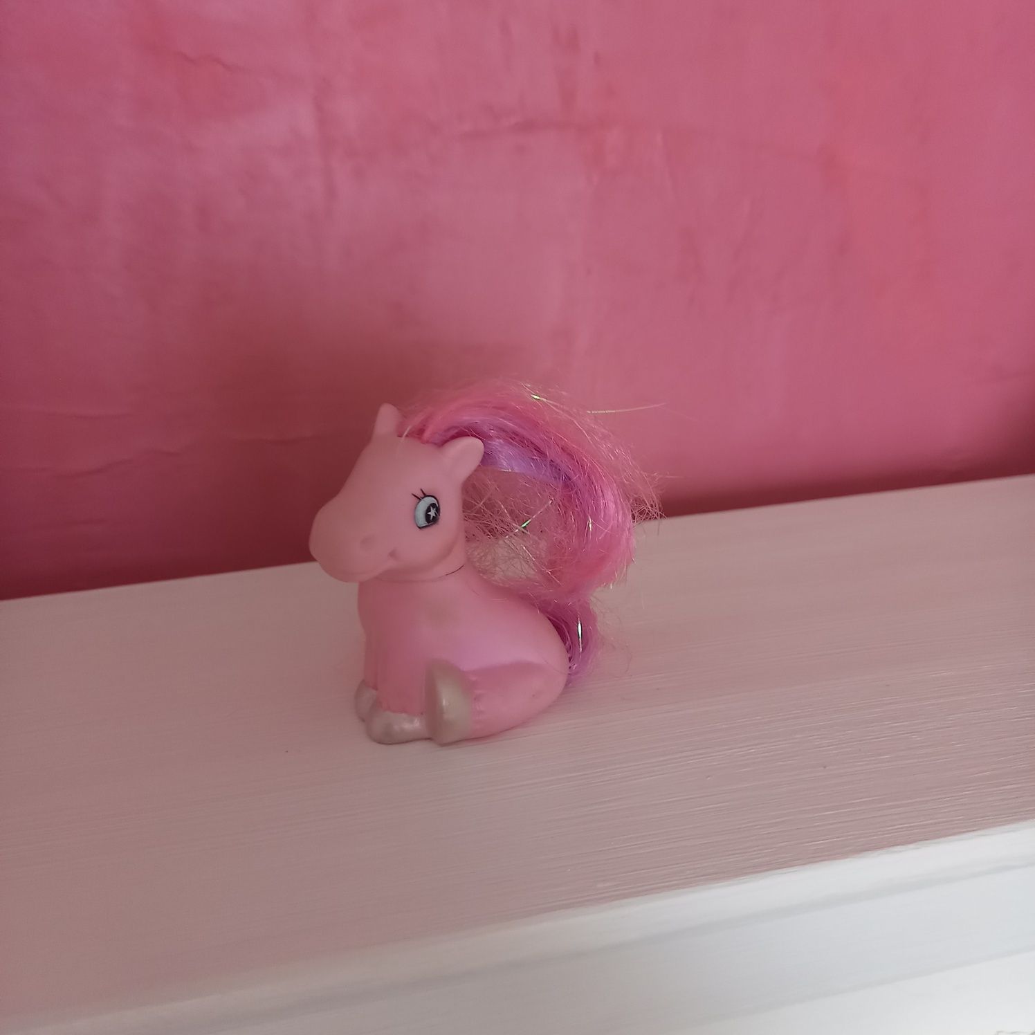 1997 Lanard Baby Pony kucyk Vintage figurka konik kolekcjonerski różow