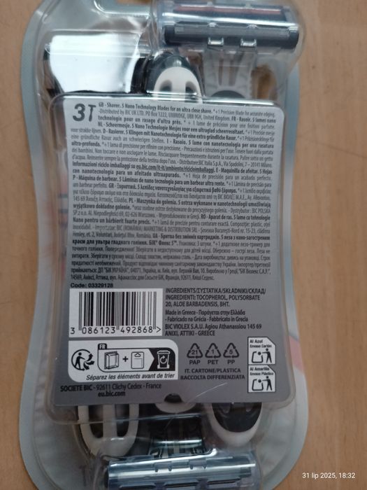 BIC Flex 5, maszynka do golenia dla mężczyzn, pięcioostrzowa
