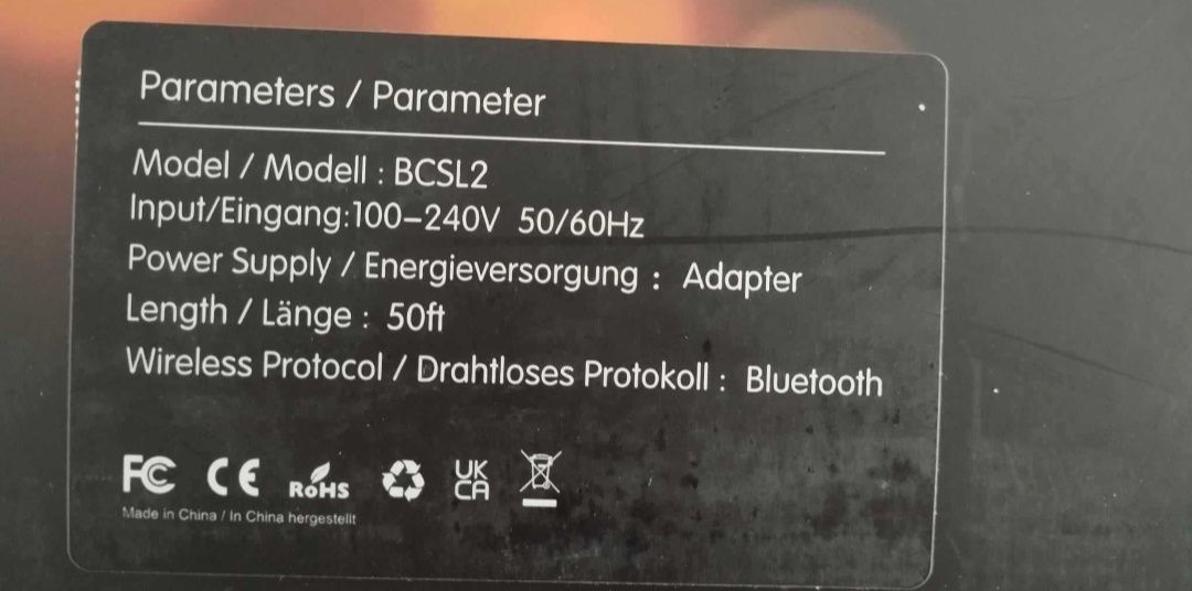GlobaLink G40 łańcuch świetlny na zewnątrz wewnątrz wodoszczelny pilot