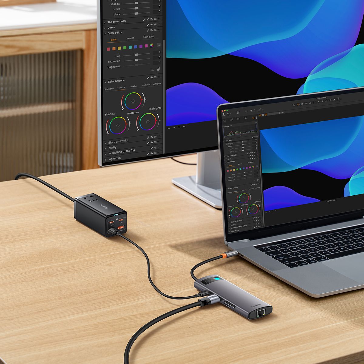 8w1 hub adapter starjoy usb-c do usb-c pd 3x usb-a hdmi rj-45 sd  qmx