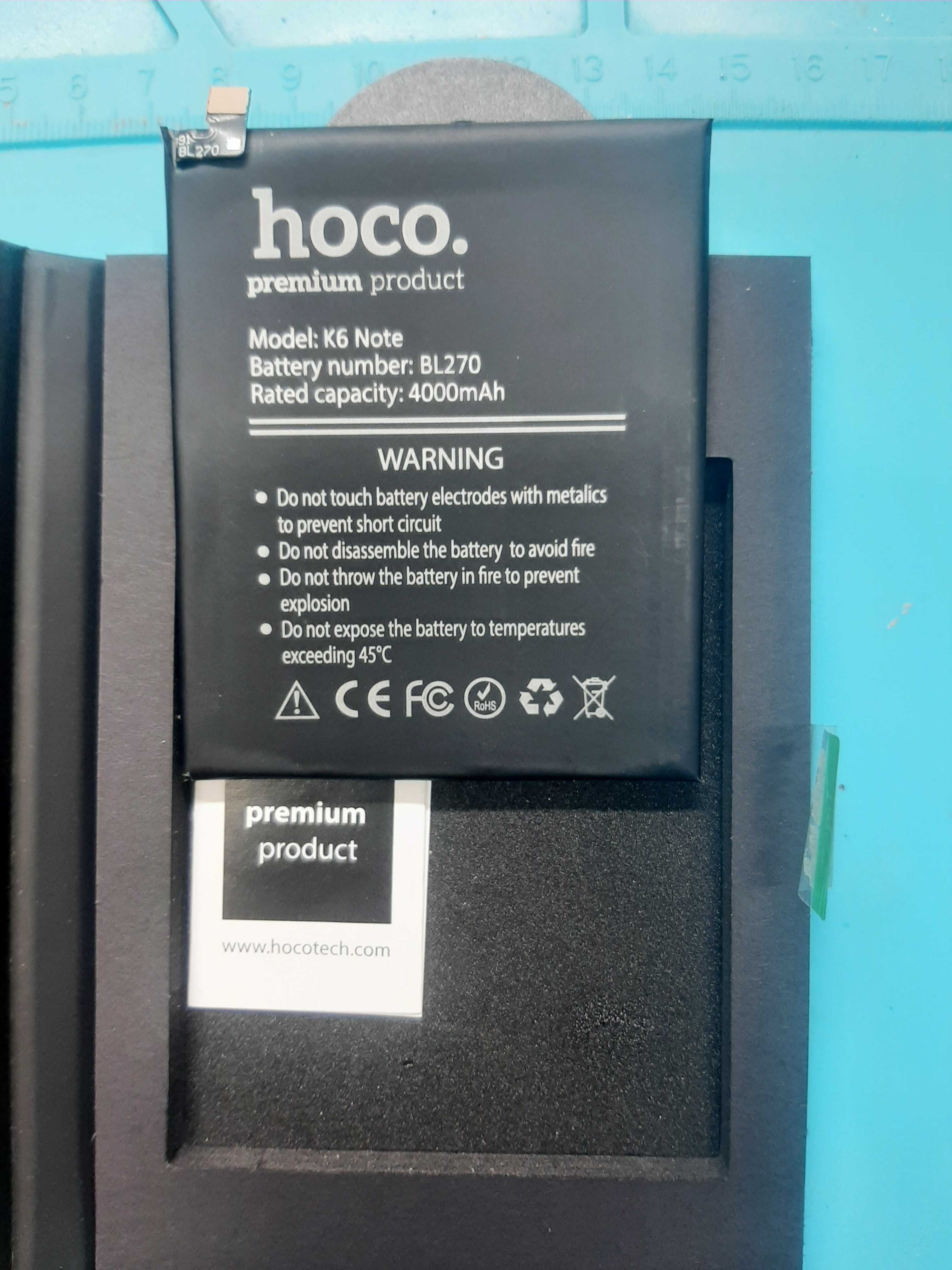 Батарея Lenovo k6 note bl270 Hoco