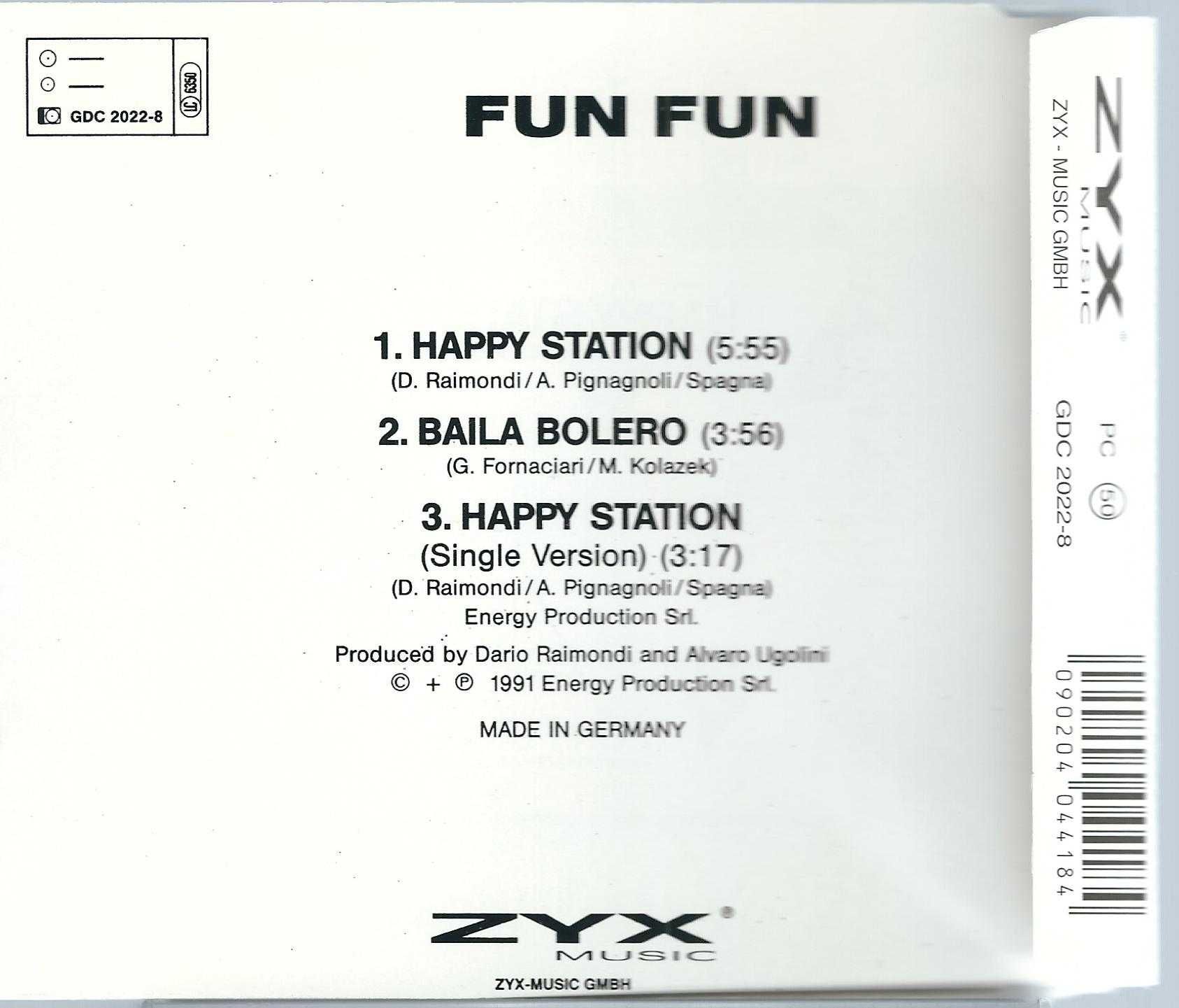 Maxi CD Fun Fun - Happy Station (1995)