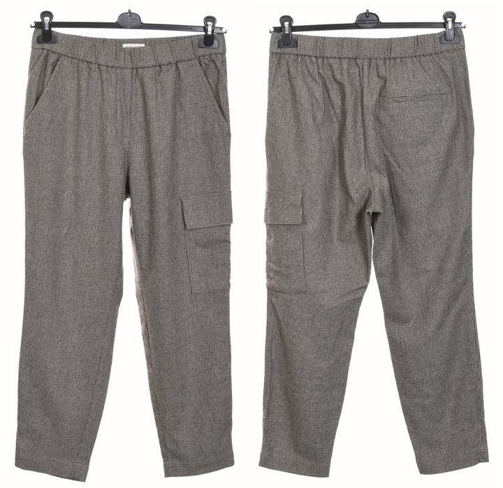 MARCO POLO ciepłe spodnie damskie z wełną na gumce slim fit r. 38